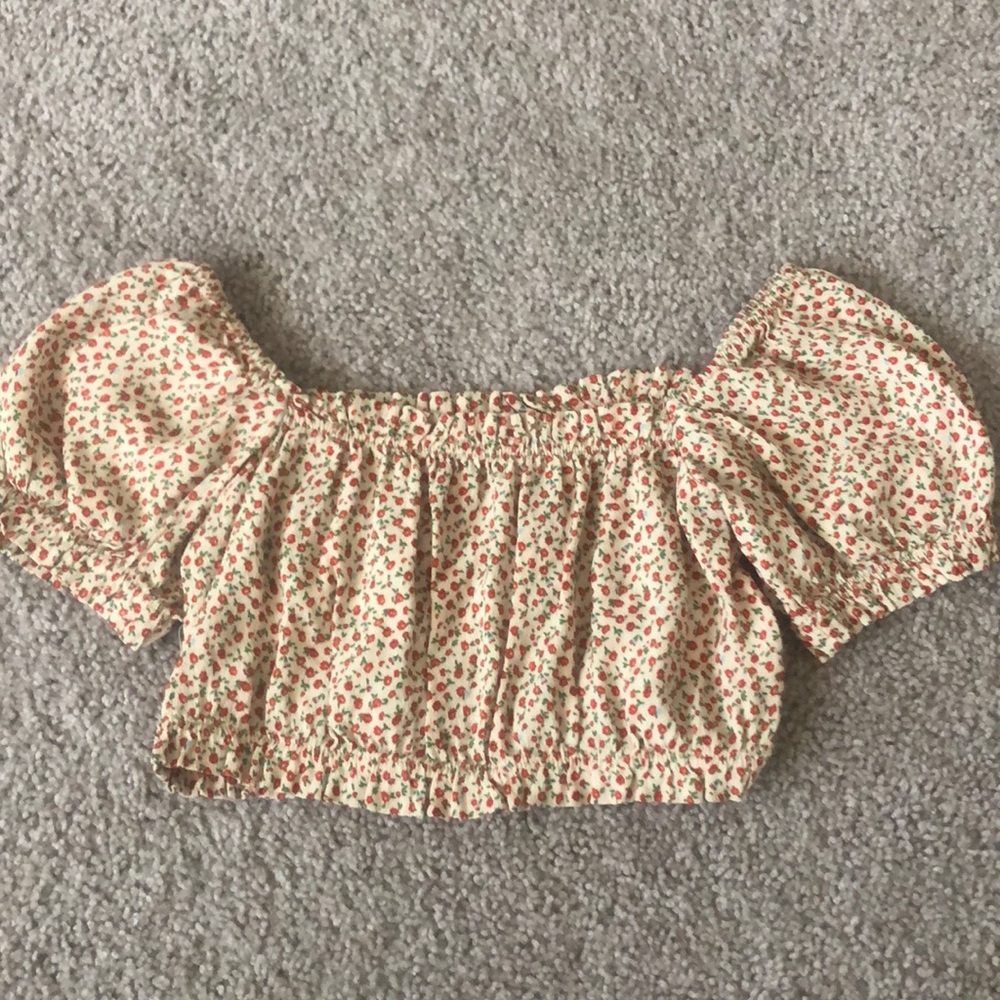 Brandy Melville off shoulder crop top